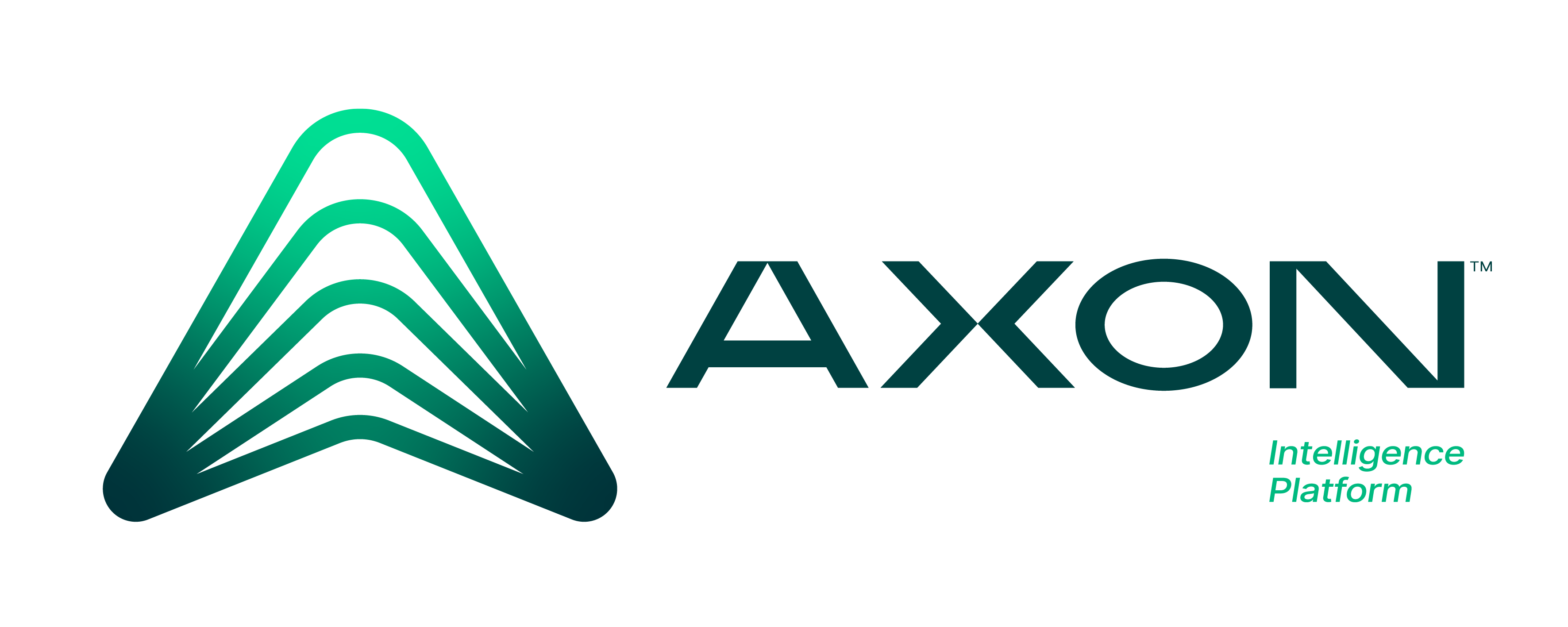 Axon - Horizontal Logo Gradient (Green)